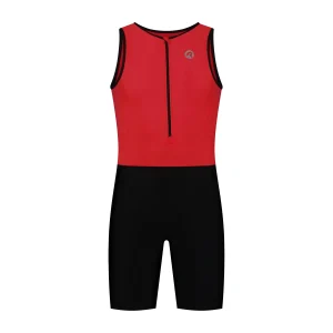 Florida Triathlon Pak Zonder Mouw - Zwart/Rood