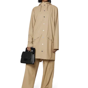 RAINS Long Jacket Sand