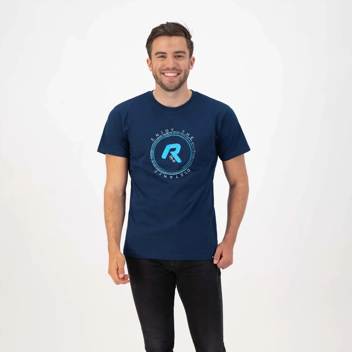 Enjoy Life Graphic T-Shirt Heren - Donkerblauw - Afbeelding 3