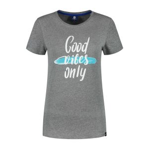 Enjoy Life Graphic T-shirt Dames - Grijs
