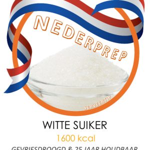 Kristalsuiker 400 g | gevriesdroogd 25 jaar houdbaar noodrantsoen | NEDERPREP