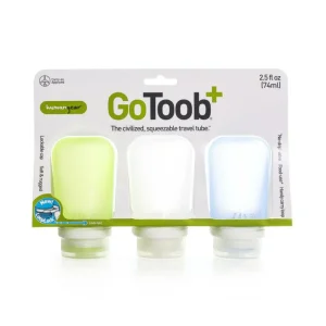GoToob 3-pack Clear/Green/Blue SMALL - Human Gear