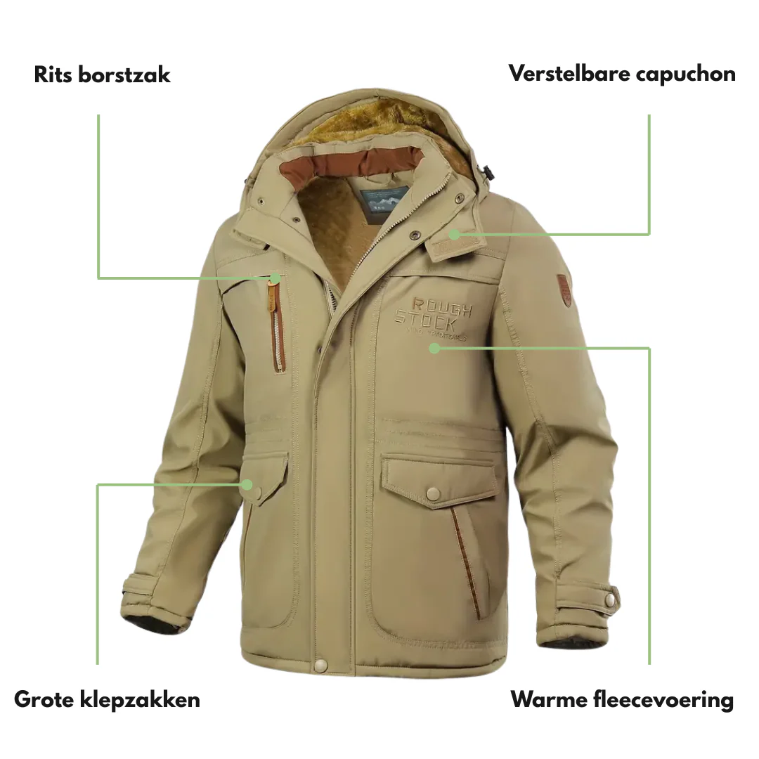 Heren Outdoor Winterjas - Gevoerd - Waterdicht - Afbeelding 4