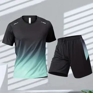 Heren 2-delige Performance Sport set - Korte Broek en T-shirt