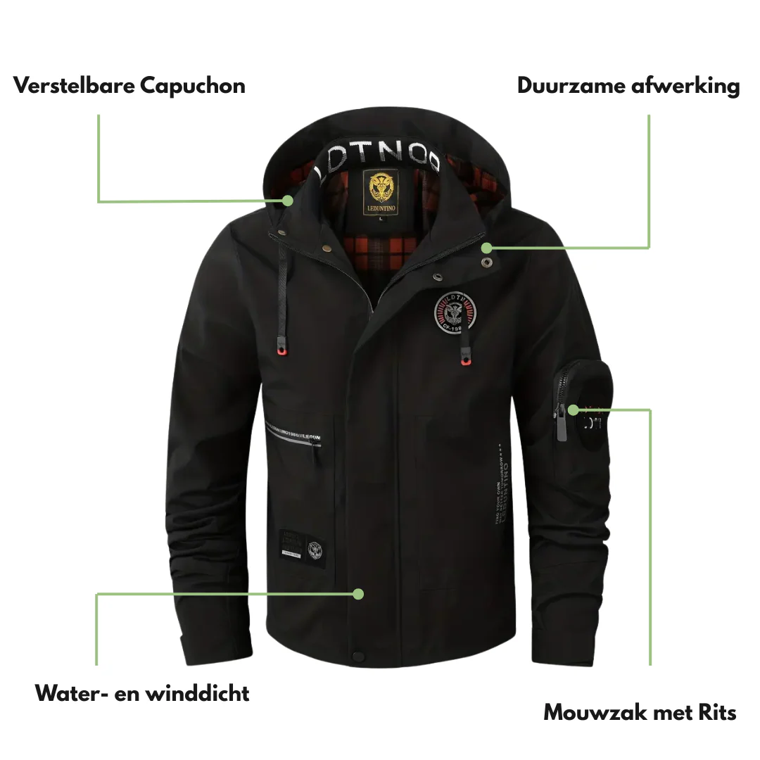 Heren Outdoor Jas - Winddicht & Waterdicht - Afbeelding 3