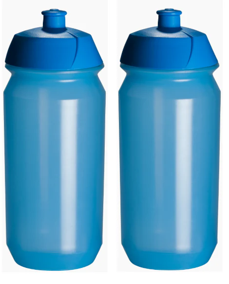 2 x Bidon Pro Sport Lights - 500 ml - Transparant Blauw - Afbeelding 2