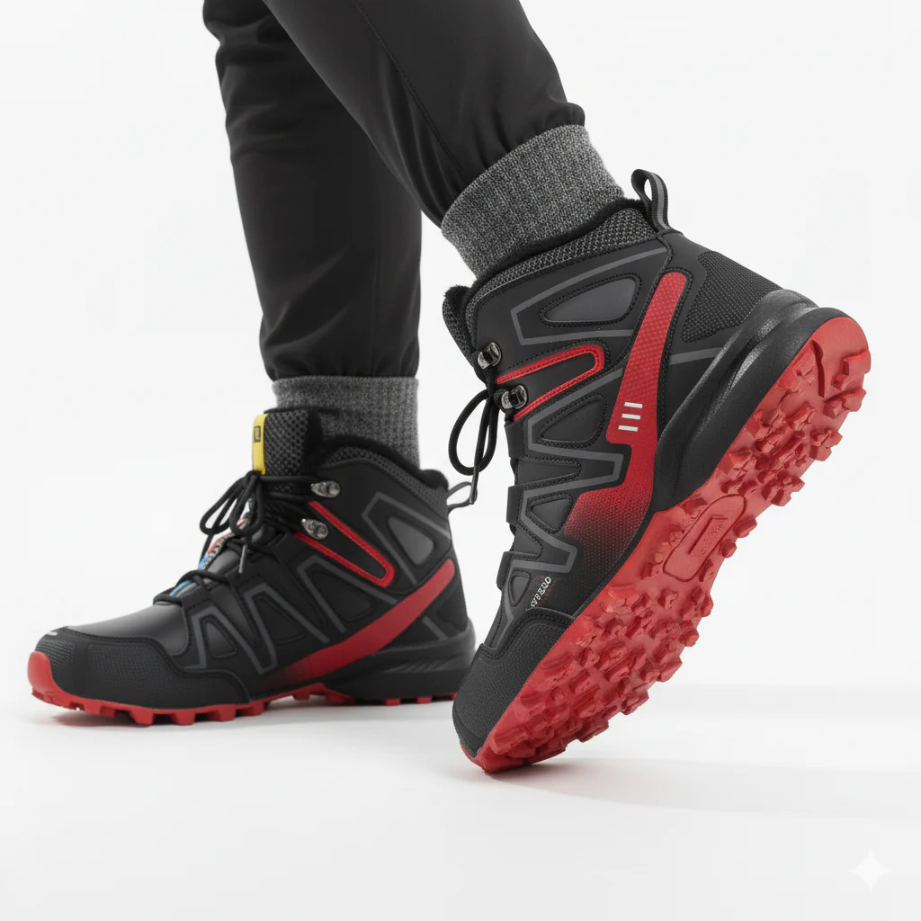 Heren Winter Outdoor wandelschoenen – Waterdicht & Warm Gevoerd - Afbeelding 4