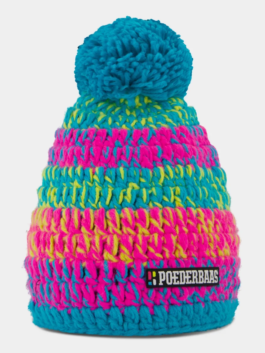 Classic Colorful Beanie | Pink Blue Yellow