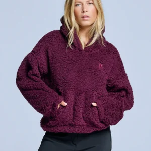 Four Seasons Fluffy Hoody Women | Bordeaux