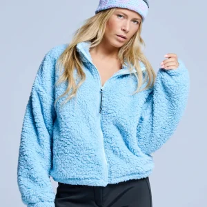 Four Seasons Fluffy Jacket Women | Ice Blue