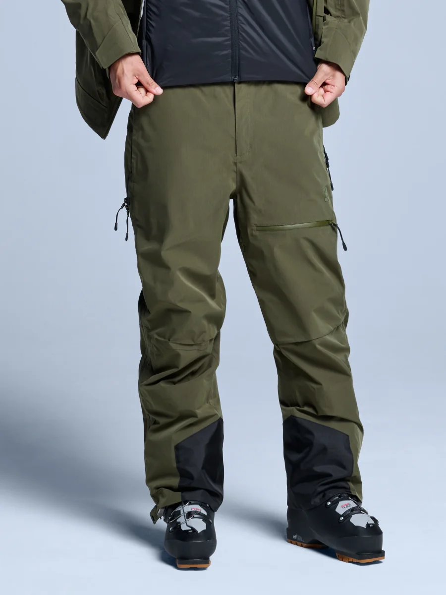 Freeride 3L Shell Pant Men | Olive Green - Afbeelding 2