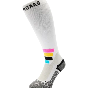 Tech Ski Socks Compress Merino Pro | White