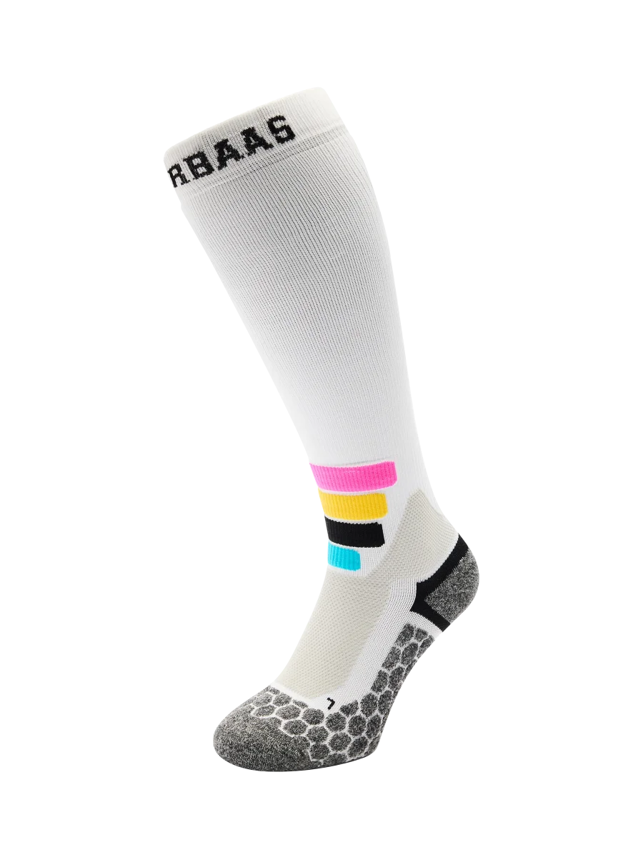 Tech Ski Socks Compress Merino Pro | White - Afbeelding 2