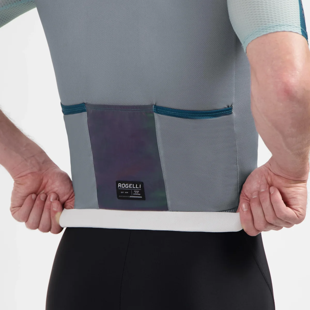 Fast Fietsshirt Heren - Teal/Grijs - Afbeelding 7