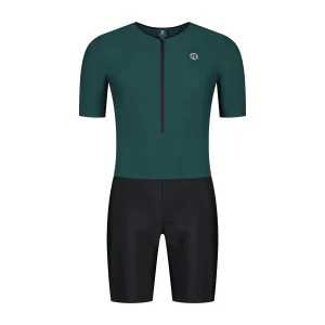 Florida triathlon pak korte mouw - Zwart/Donker Teal