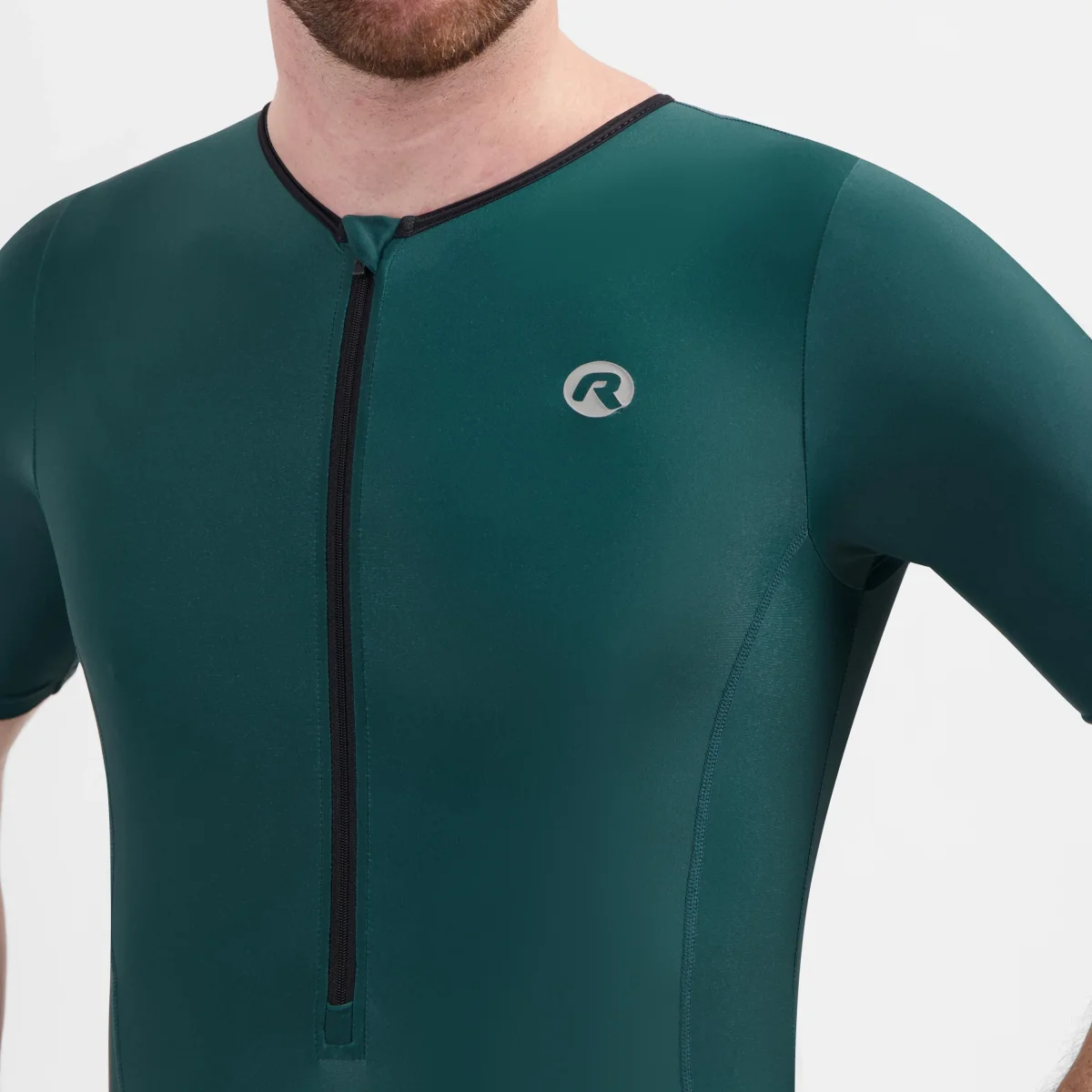 Florida triathlon pak korte mouw - Zwart/Donker Teal - Afbeelding 9