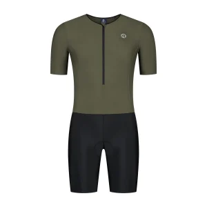 Florida Triathlon Pak Korte Mouw - Zwart/Legergroen