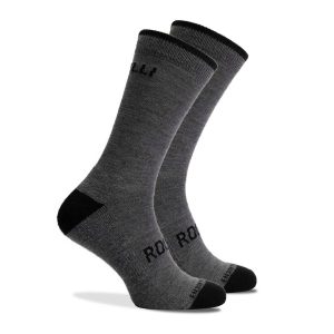 Merino Wol Winter Fietssokken - Grijs