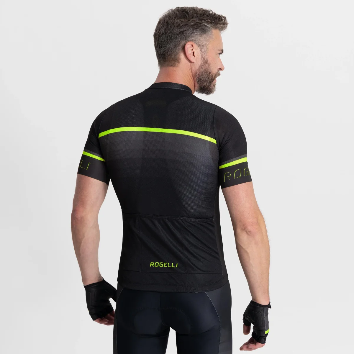 Hero II Fietsshirt Heren - Zwart/Grijs/Neon Geel - Afbeelding 5