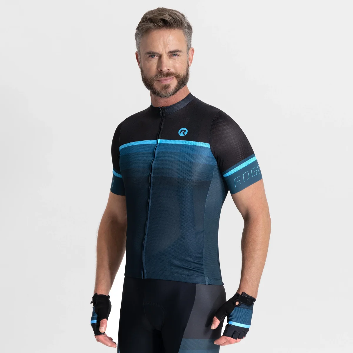 Hero II Fietsshirt Heren - Zwart/Blauw - Afbeelding 3