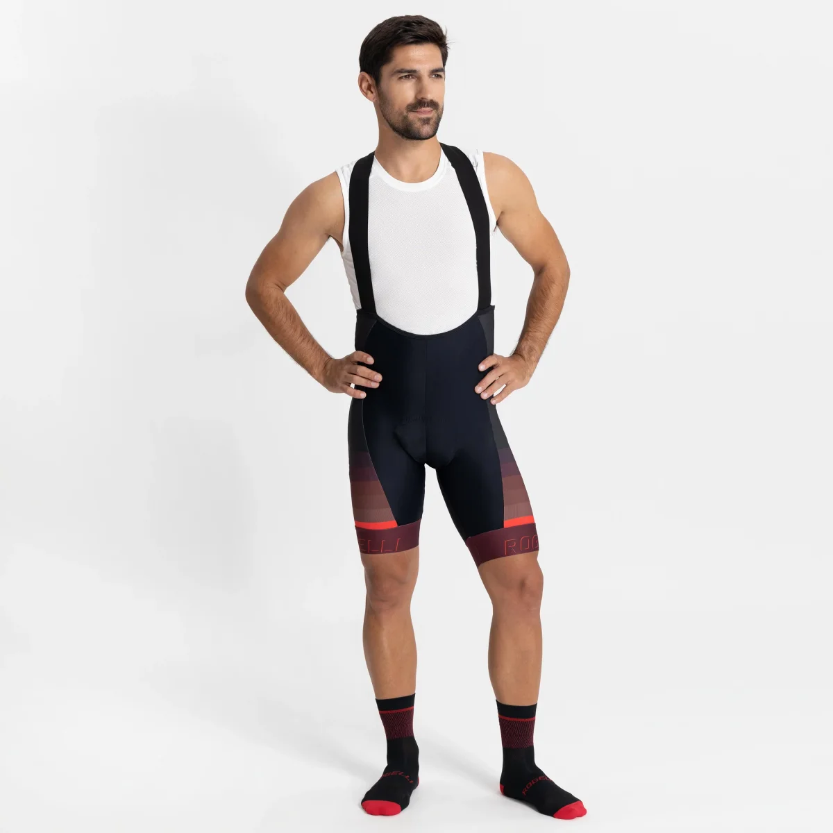 Hero II Fietsbroek Heren - Zwart/Bordeaux - Afbeelding 3