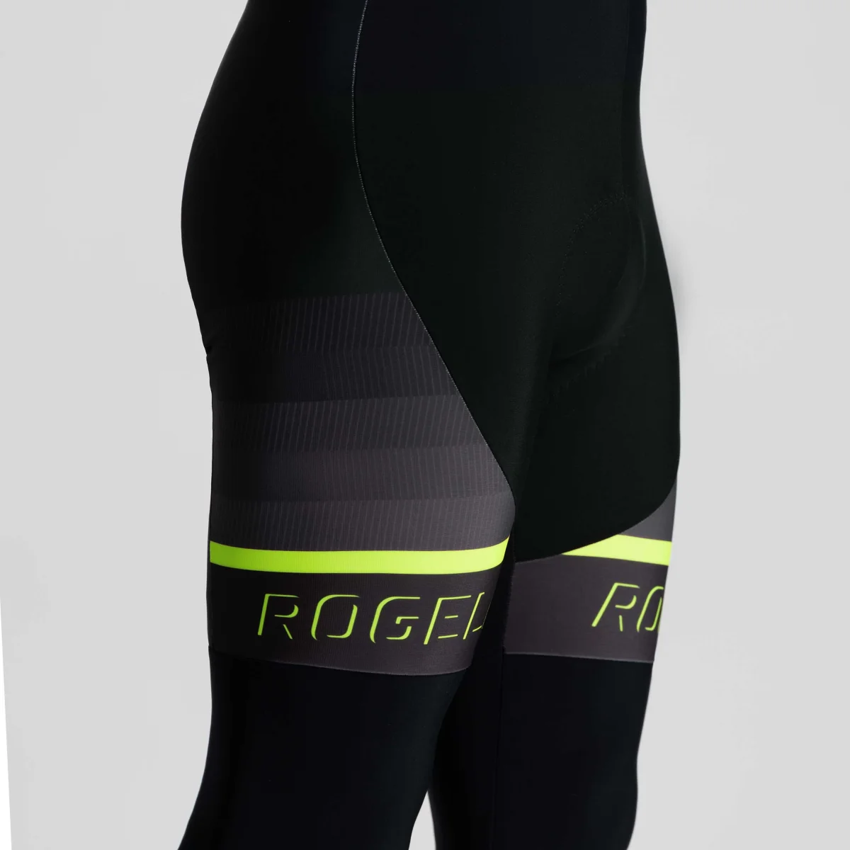 Hero II Lange Fietsbroek Heren - Zwart/Neon Geel - Afbeelding 7