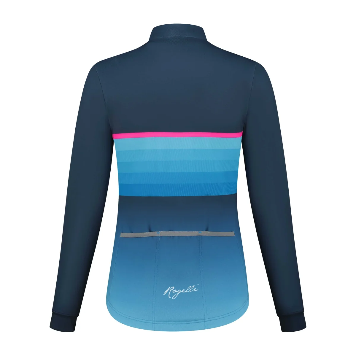 Impress II Fietsshirt Lange Mouw Dames - Blauw/Roze - Afbeelding 4