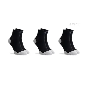3-Pack Core Hardloopsokken - Zwart/Grijs