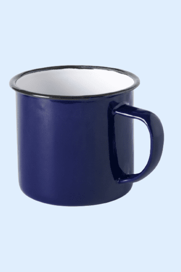 Metalen basic retro mok - Afbeelding 8