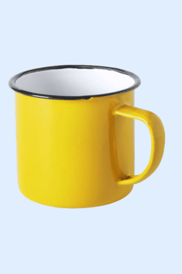 Metalen basic retro mok - Afbeelding 7