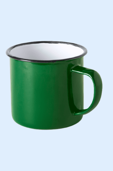 Metalen basic retro mok - Afbeelding 6