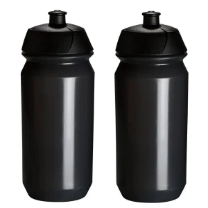 2 x Pro Sport Lights Bidon - 500 ml - Transparant Zwart