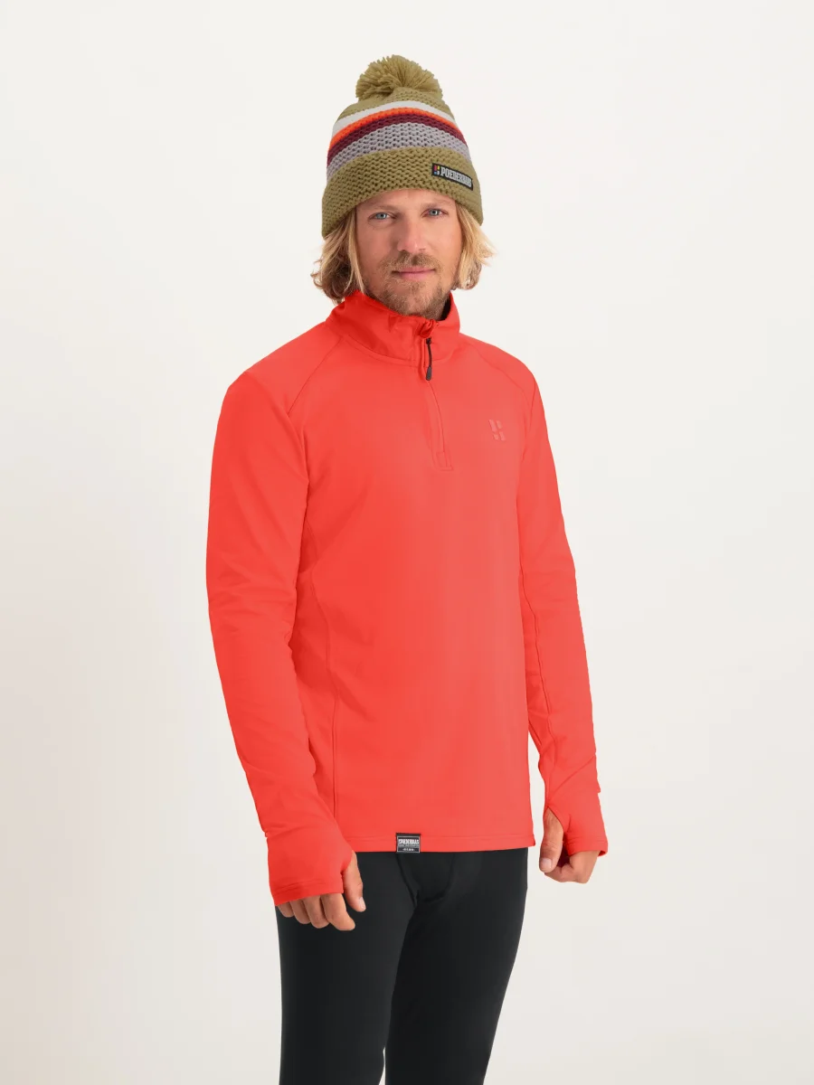 Four Seasons Lightweight Pully Men | Mandarin red - Afbeelding 3