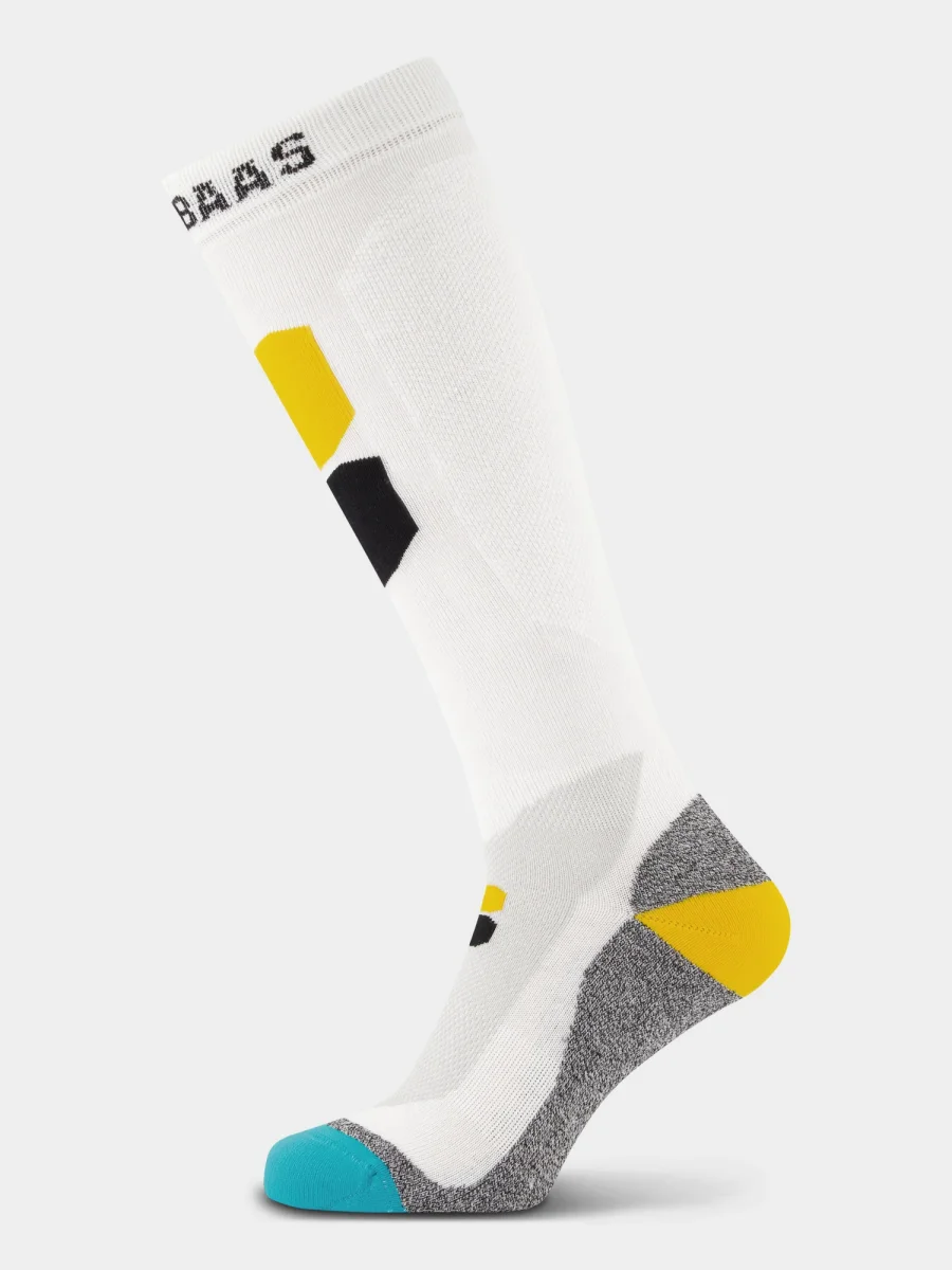 Technical Ski Socks Bamboo Freeride | White - Afbeelding 2