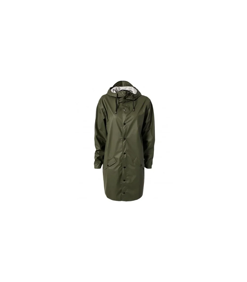 RAINS Long Jacket Green - Afbeelding 5