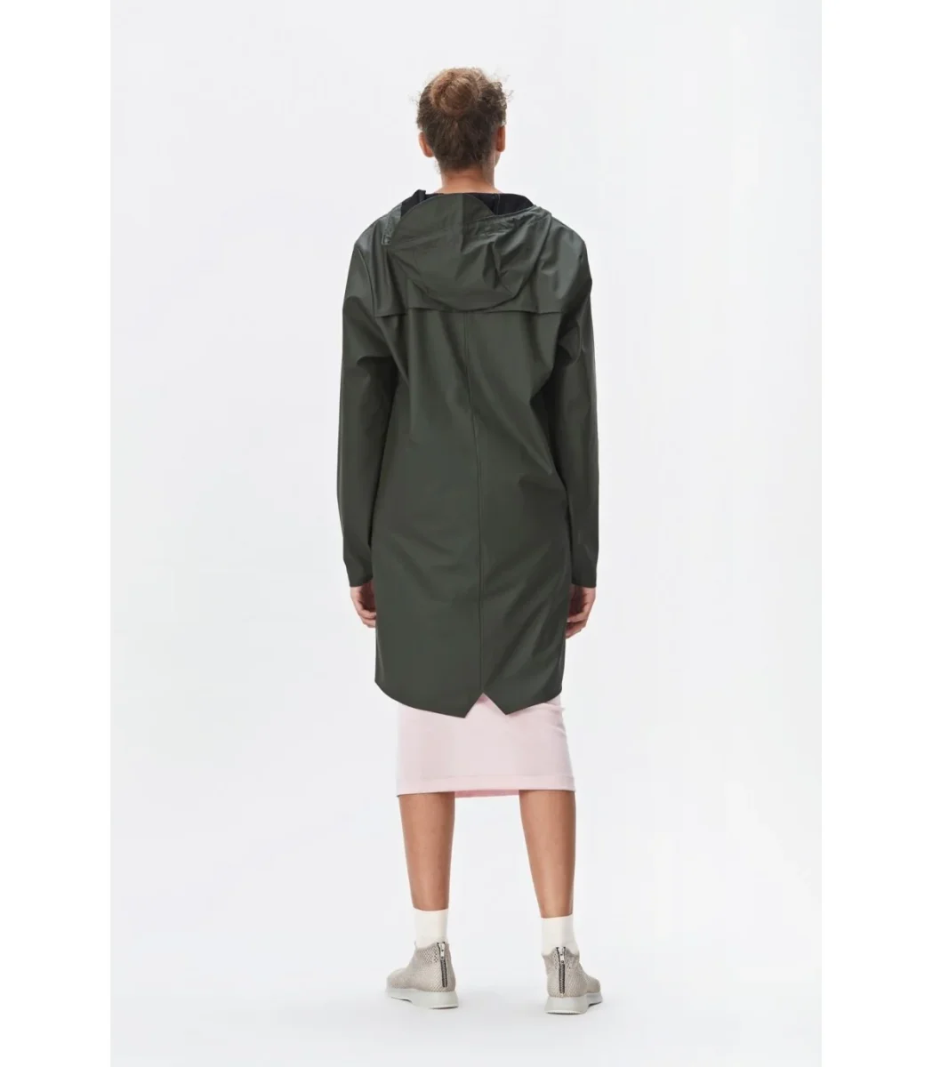 RAINS Long Jacket Green - Afbeelding 6
