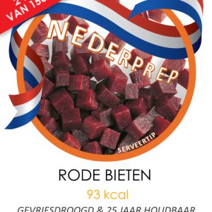 Rode bieten | gevriesdroogd noodrantsoen | voor 300 gram rode bieten